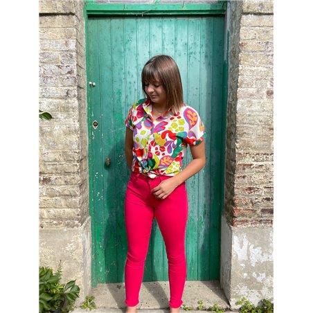 jeans slim rose barbie nina