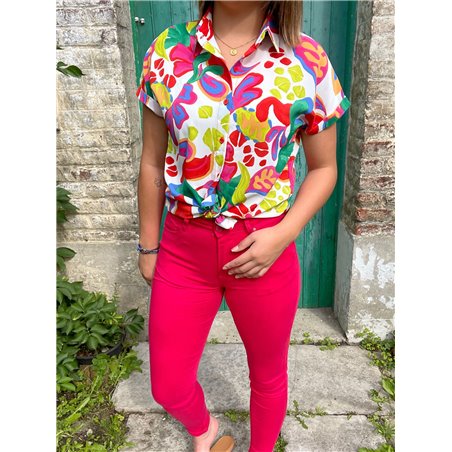 jeans slim rose barbie nina