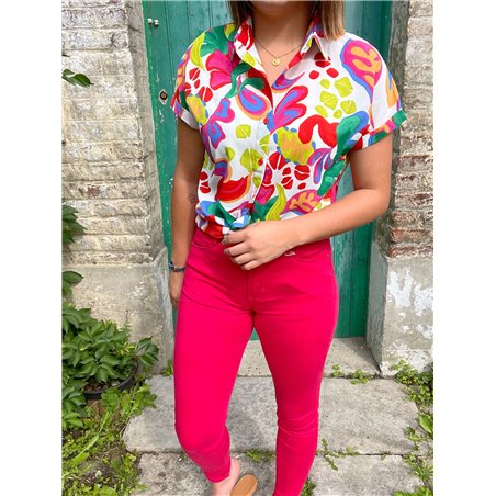 jeans slim rose barbie nina