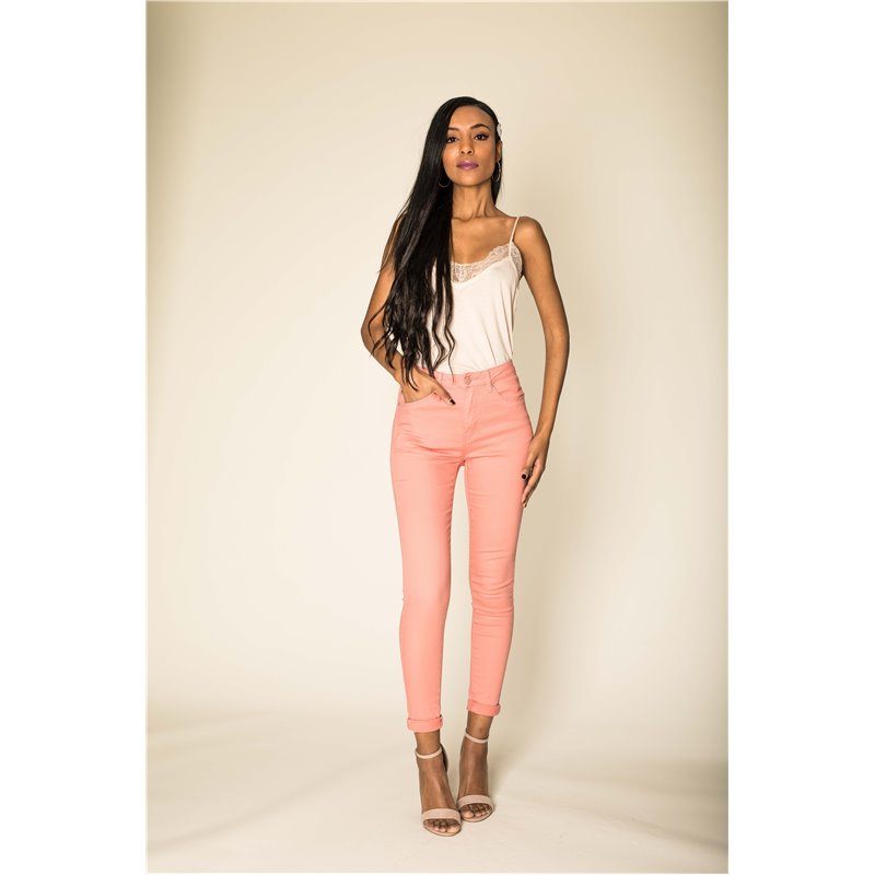 jeans slim nina rose pêche