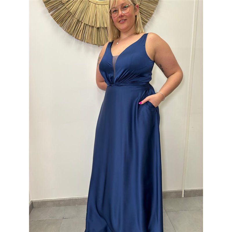 robe zita bleu marine