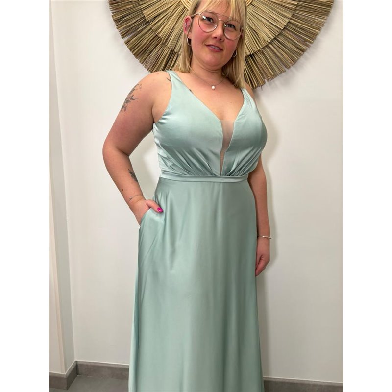 robe zita vert amande