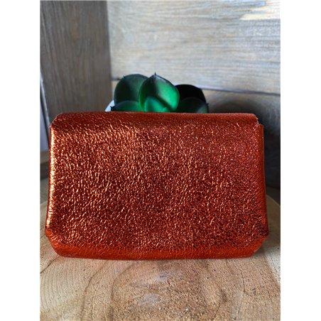 porte monnaie iris orange