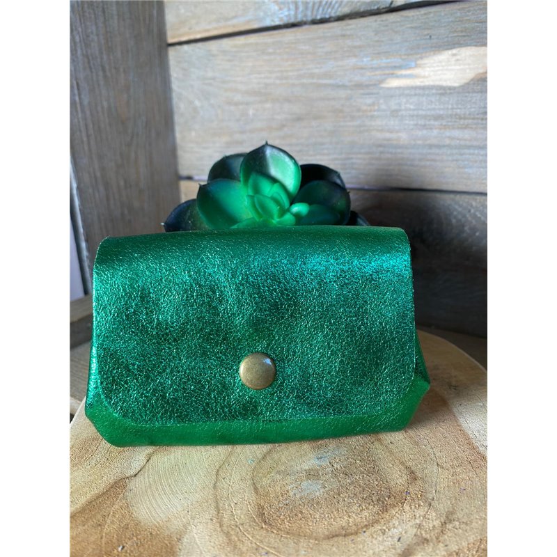 porte monnaie iris vert pomme