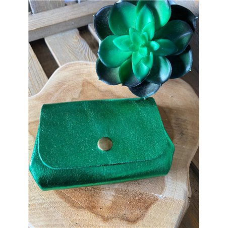 porte monnaie iris vert pomme