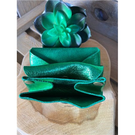 porte monnaie iris vert pomme