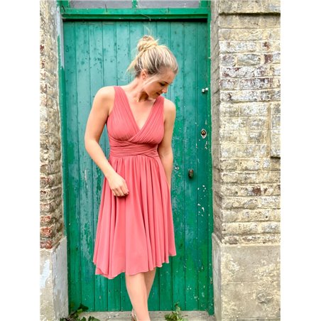 robe courte eva terracotta