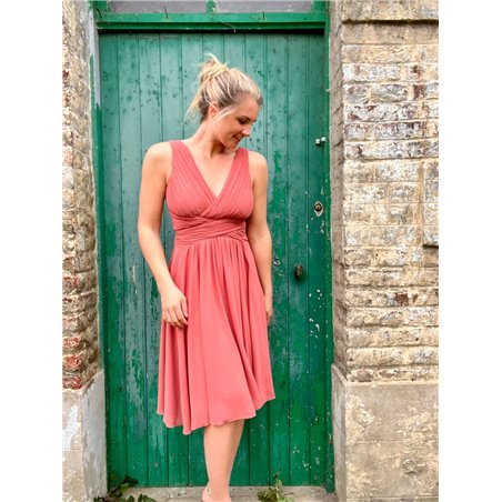 robe courte eva terracotta