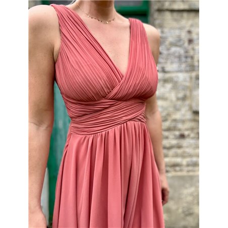 robe courte eva terracotta