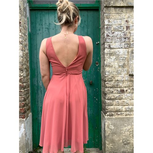 robe courte eva terracotta