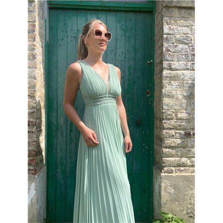 robe chloe vert