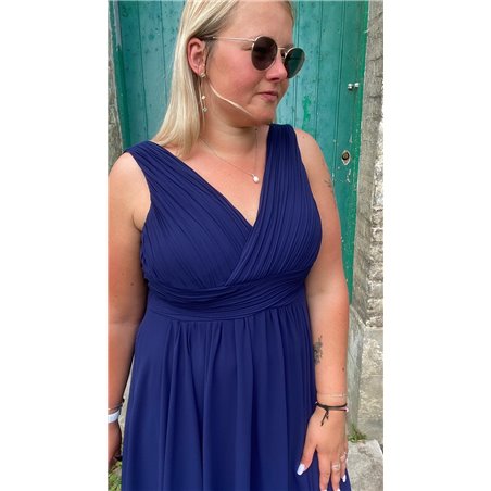 robe courte bt emy bleu marine