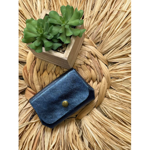 porte monnaie iris bleu jeans