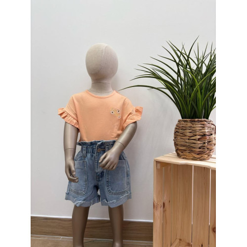 tee shirt corail marguerite...
