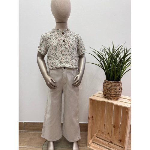 pantalon wide beige pr25