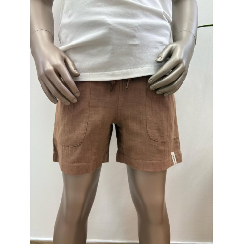 short gaz coton marron pr25