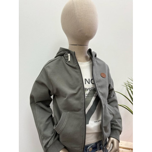 veste zip kaki pr25