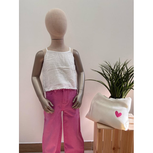 jean wide leg enf rose 643...