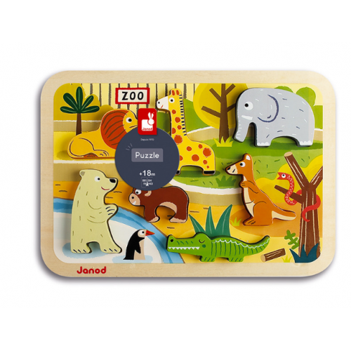 chunky puzzle zoo 7 pieces