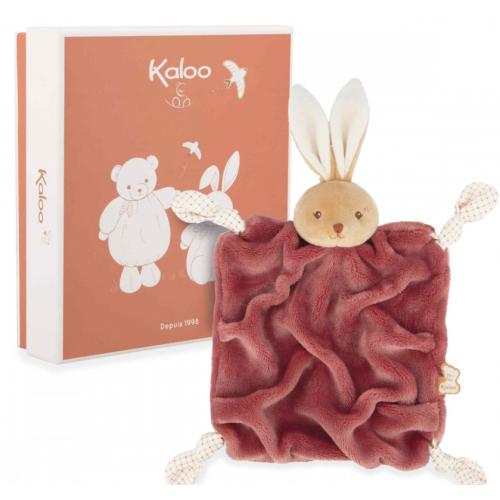 doudou lapin bordeaux