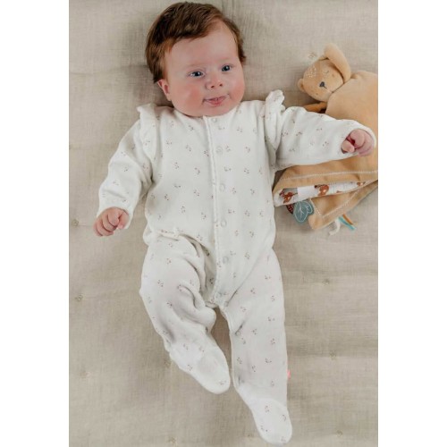 pyjama bébé velours blanc...