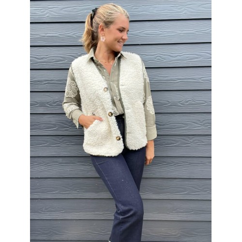 Gilet ss manches molly kaki...