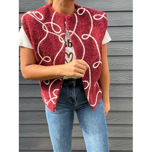 gilet alphred bordeaux et25