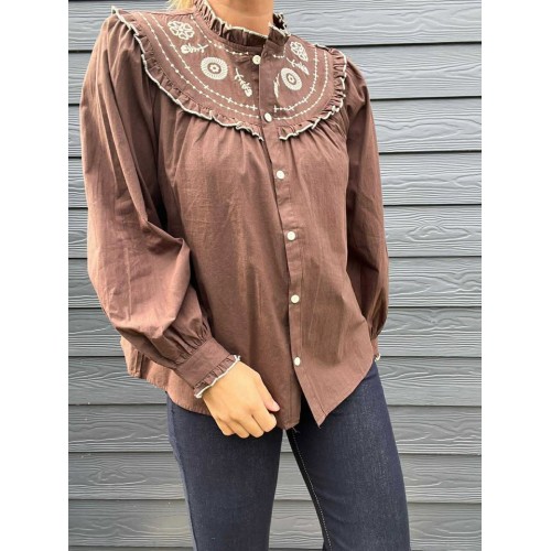 Blouse bt anae chocolat at25