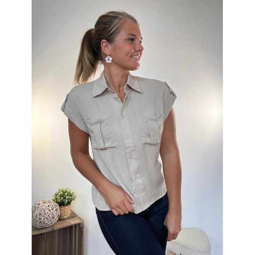 chemisier mc porto beige et25
