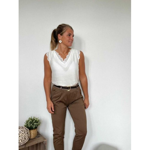 Pantalon Romain Choco at25