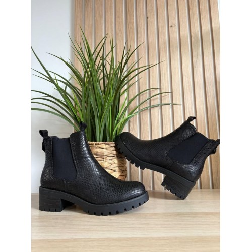 bottines croco noir aut25
