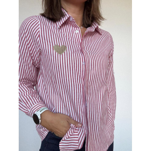 chemisier bt raye bordeaux...