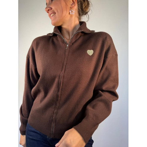 gilet eloise chocolat hiv25