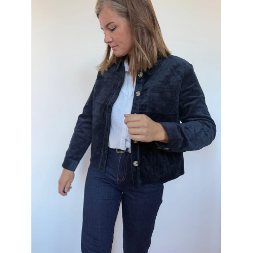 surchemise velours bleu...