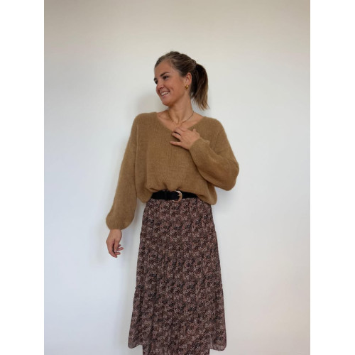 jupe longue molly camel hiv25
