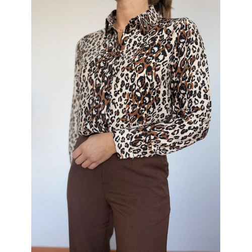 chemisier sofia camel aut25