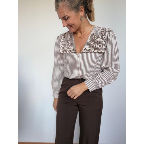 chemisier capucine choco at25