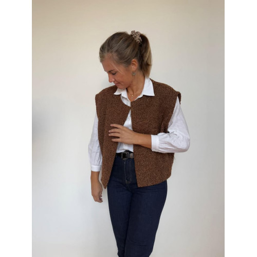 veste sm gabin marron aut25