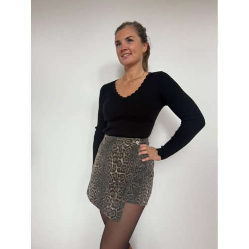 jupe short leopard hiv25