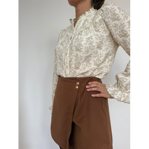 jupe short anais camel hiv25