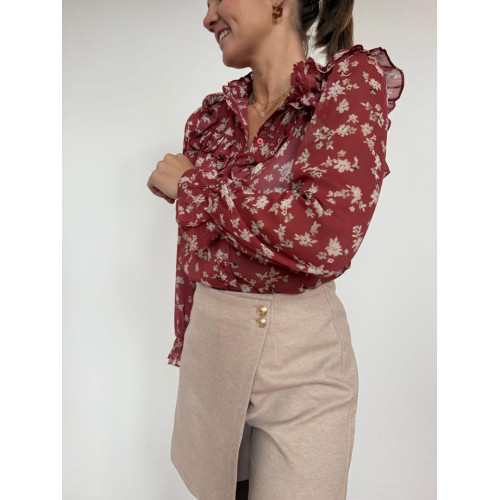 jupe short anais beige hiv25