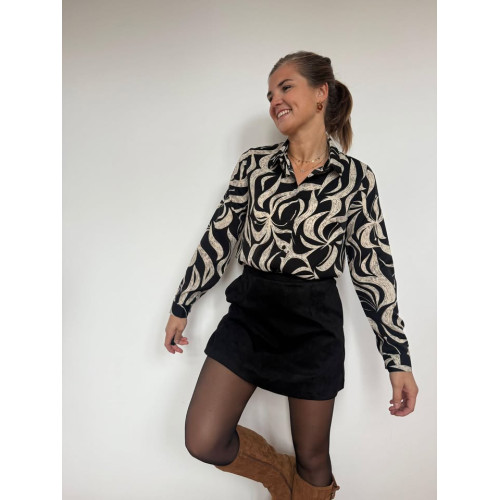 jupe short cathy noir hiv25