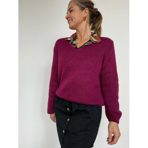 pull alpaga aubergine hiv25