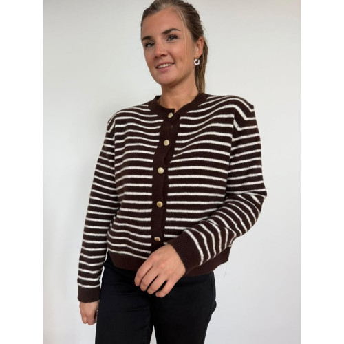 gilet garance choco hiv25