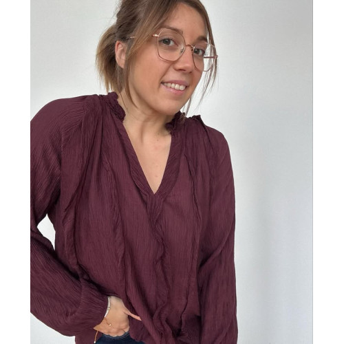 blouse manu bordeaux hiv25