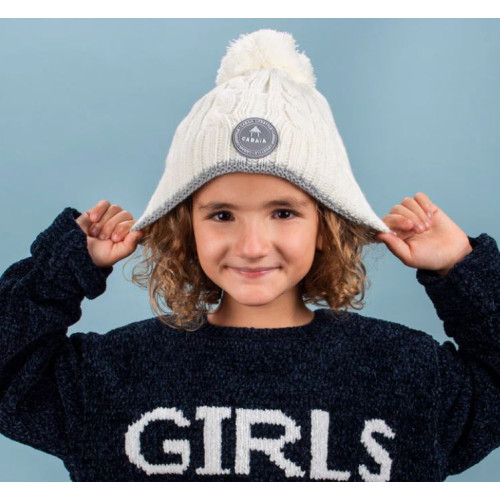 Bonnet Milky white enfant 6-12