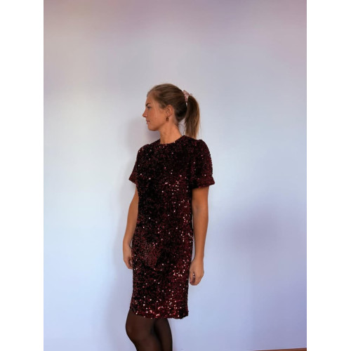 robe fiesta bordeaux