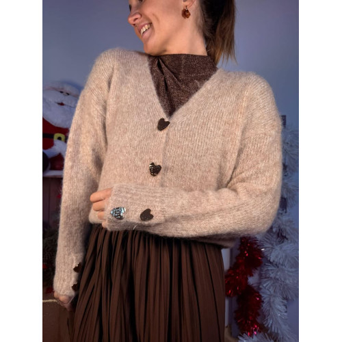 gilet isabeau taupe hiv25