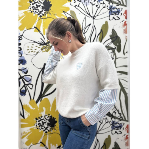 pull coralie blanc pr26