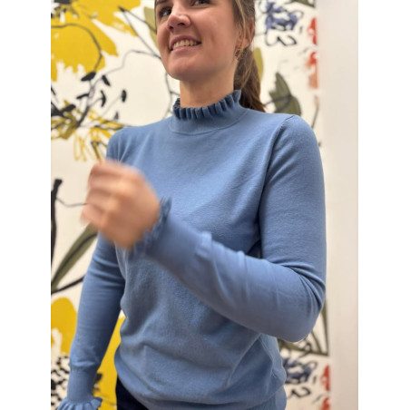 col roule lise bleu jean pr26